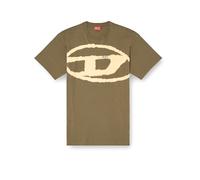 DIESEL Camiseta BLEACH oliva | M