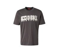 DIESEL Camiseta 'T-ADJUST-Q7' antracita / blanco M antracita / blanco