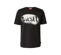 DIESEL Camiseta 'T-ADJUST-V2' negro / blanco M negro / blanco
