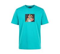DIESEL Camiseta 'T-JUST-A36 5II' turquesa L turquesa