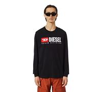 Diesel Camiseta T-Just-LS-DIV Maglietta Black Black Black M Hombre