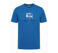DIESEL Camiseta 'T-JUST TONE ON TONE' azul real XXL EUR