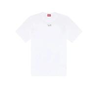 DIESEL Camiseta 'T-ADJUST-OD' plata / blanco L plata / blanco