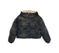 Diesel - Chaqueta con capucha de camuflaje y piel sintética - Jackets - Mujer - Azul - S -
