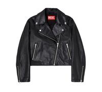 Diesel - Chaqueta de cuero con cremallera - Jackets - Mujer - Negro - XL -