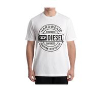 Diesel - Circular Graphic T-shirt - Tops - Hombre - Blanco - L -