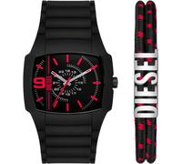 Diesel Reloj Análogico-Digital para Hombres de Automático con Correa en Poliéster DZ2191SET