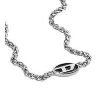 Diesel Collar de cadena para hombre en acero inoxidable bicolor con cierre de langosta