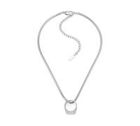 Diesel Collar para Hombre con Logo D, DX1672040 | Acero inoxidable plateado