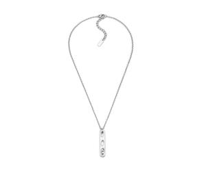 Diesel Collar para Hombre con Logo D Oval, DX1662040 | Acero inoxidable plateado