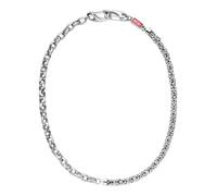 Diesel Collar para Hombre con Logotipo, DX1694040 | Acero inoxidable plateado