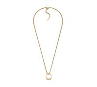 Diesel Collar unisex con logo D en acero inoxidable tono dorado, DX1670710