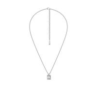 Diesel Collar unisex de acero inoxidable en tono plateado, DX1734040