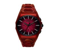 Diesel D Curve Reloj Hombre, Movimiento Cronógrafo de Cuarzo con Correa de Acero Inoxidable Cuero o Silicona