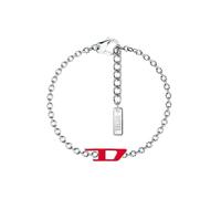 Diesel D Logo Pulsera para hombre, DX1691040 | Acciaio inossidabile color argento