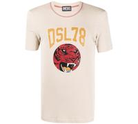 Diesel DSL78 Logo Beige Ribbed T-Shirt