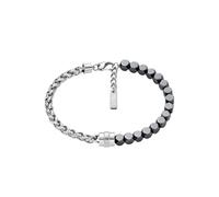 Diesel Font DX1647931 - Pulsera plateada de acero inoxidable para hombre