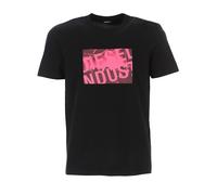 Diesel - Hombre Cuello Redondo Logo Estampado Camiseta Negra - T-DIEGOS-K16