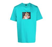 Diesel - Hombre Regular Fit Cuello redondo camiseta Azul Turquesa -T-JUST-A36