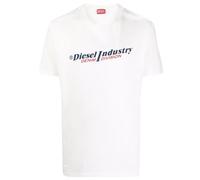 Diesel Industry Denim Logo White T-Shirt