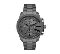 Diesel Mega Chief Slim Reloj cronógrafo Gris de Acero Inoxidable para Hombre (Modelo: DZ4676), Color Gris