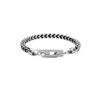 Diesel DX1540040 - Pulsera de cadena para hombre, acero inoxidable, color plateado, talla única, Acero inoxidable, No es una piedra preciosa