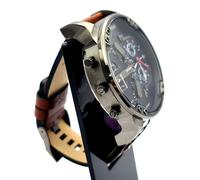 Diesel Mr Daddy 2.0 DZ7314 Grey Case, Blue Dial, Brown Leather Strap - Men's Watch