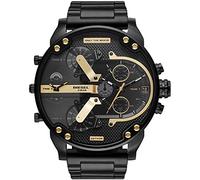 Diesel Mr. Daddy Reloj para Hombre, Movimiento multifunción de Cuarzo con Correa de Acero Inoxidable