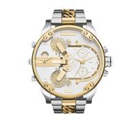 Diesel Mr. Daddy Reloj para Hombre, Movimiento multifunción de Cuarzo con Correa de Acero Inoxidable
