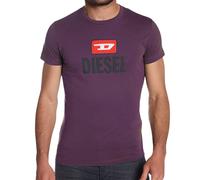 Diesel New Bold Logo Dark Purple T-Shirt