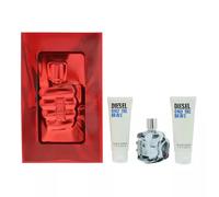 Diesel Only The Brave 3 Piece Gift Set: EDT 75ml - 2 X Shower Gel 75 For Men