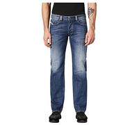 Diesel - Pantalones Vaqueros Rectos para Hombre Azul (Medium Blue 01) 32W x 34L