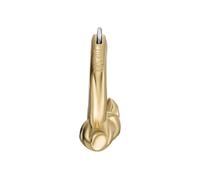 Diesel Pendientes de acero inoxidable para hombre con cierre de aro, Amarillo tono oro