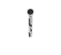 Diesel Pendientes para mujer de Acero Inoxidable o Semipreciosos con Cierre de Aro o de Poste, Negro
