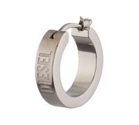 DIESEL Pendientes plata One Size plata