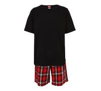 DIESEL Pijama corto 'KIT-COLIN' crema / rojo / negro XL crema / rojo / negro