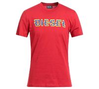 Diesel Pixel Logo Red T-Shirt