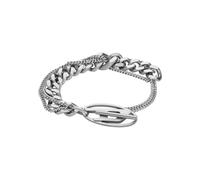 DIESEL Pulsera plata, Talla One Size