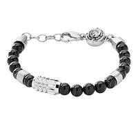 Diesel Pulsera de hombre de cuentas semipreciosas con cierre de langosta