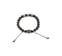 DIESEL Pulsera gris plateado / negro One Size EUR