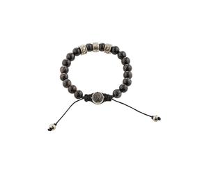 DIESEL Pulsera gris plateado / negro One Size EUR
