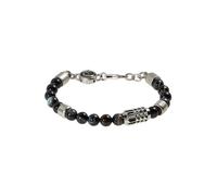 DIESEL Pulsera negro / plata One Size EUR