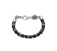 DIESEL Pulsera negro / plata One Size negro / plata