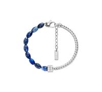 Diesel Pulsera Unisex de Acero Inoxidable en Tono Plateado con Cuentas, DX1713040