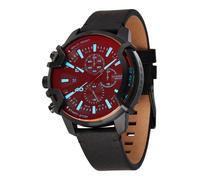 DIESEL Reloj analógico 'Griffed' azul claro / burdeos / negro One Size azul claro / burdeos / negro