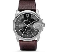 DIESEL Reloj analógico 'Master Chief' marrón oscuro / negro / plata One Size marrón oscuro / negro / plata