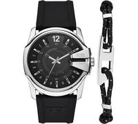 DIESEL Reloj analógico 'MASTER CHIEF' negro / plata One Size negro / plata
