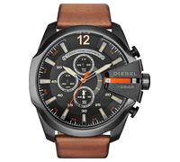 DIESEL Reloj analógico 'Mega Chief' marrón claro / negro One Size marrón claro / negro