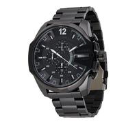 DIESEL Reloj analógico 'Mega Chief' negro / blanco One Size negro / blanco