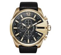 DIESEL Reloj analógico 'Mega Chief' oro / negro One Size oro / negro
